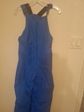Juniors Blue Insulated Snow Overalls with Adjustable Straps. Size 18/20